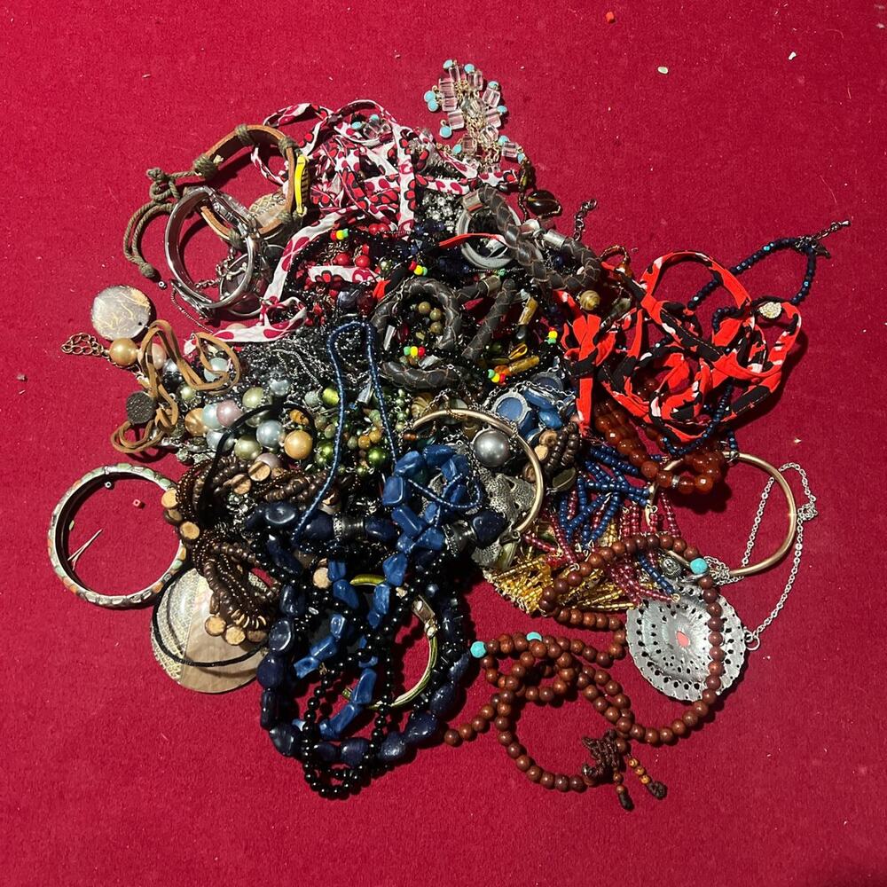 Jewelry lot with necklaces bracelets